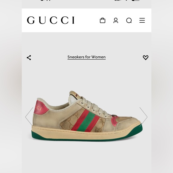 GUCCI screener leather sneakers - Picture 11 of 11